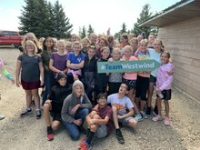 Grade 7 students at RJHS participate in the Terry Fox Run on September 24, 2019.